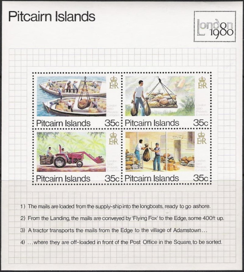 1980 London International Stamp Exhibition Souvenir Sheet 1980 London International Stamp Exhibition Souvenir Sheet